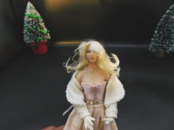 dollhouse doll pink gown